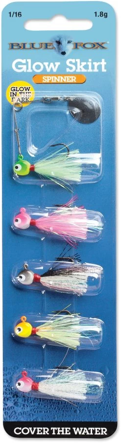 Blue Fox Glow Skirt Spin Kit 1/16 Oz.