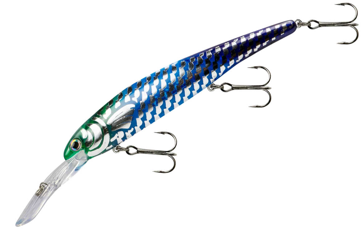 Bandit Generator Chrome Walleye Deep 4 5/8 Inch Trolling Plug 2 Bandit Generator Chrome Walleye Deep 4 5/8 Inch Trolling Plug - Image 2