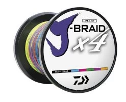 Daiwa J-Braid X4 Braided Line 550 Yards Multi-Color