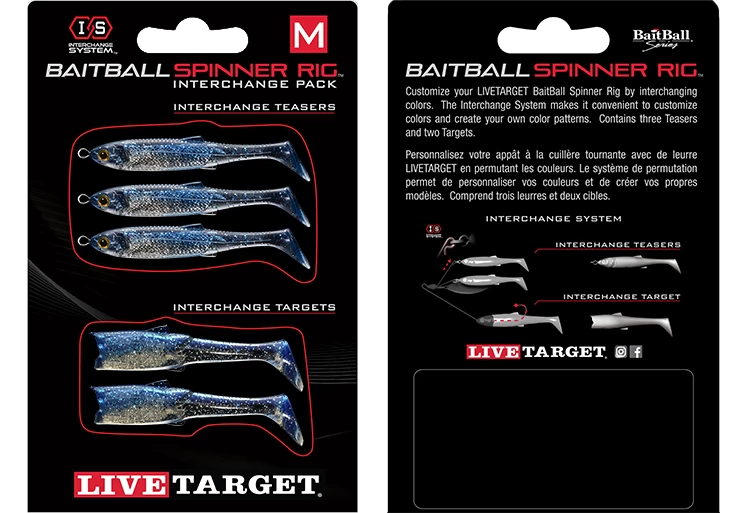 LIVETARGET BaitBall SR Interchange Pack Umbrella Rig Parts 2 LIVETARGET BaitBall SR Interchange Pack Umbrella Rig Parts - Image 2