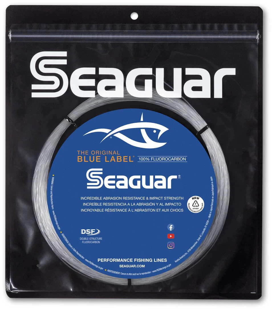 Seaguar Blue Label Fluorocarbon Big Game Leader Coil 30 Yards 1 Seaguar Blue Label Fluorocarbon Big Game Leader Coil 30 Yards