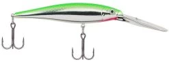 Berkley Flicker Minnow Jerkbait/Trolling Hard Minnow - 3/16 Oz -Hot Sale Angling Store lime chrome