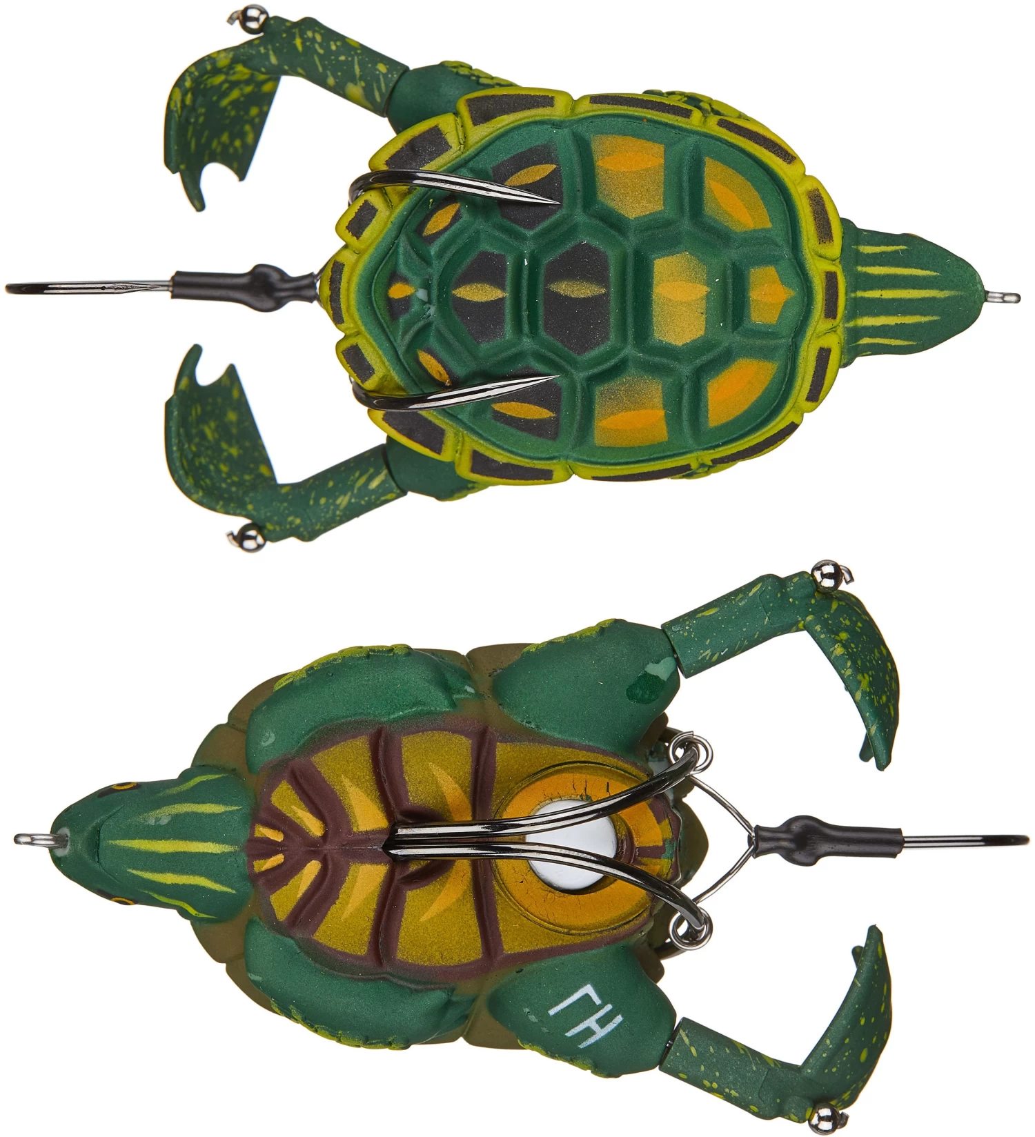 Lunkerhunt Prop Turtle 3 1/2 Inch Hollow Topwater Prop Lure 2 Lunkerhunt Prop Turtle 3 1/2 Inch Hollow Topwater Prop Lure - Image 2